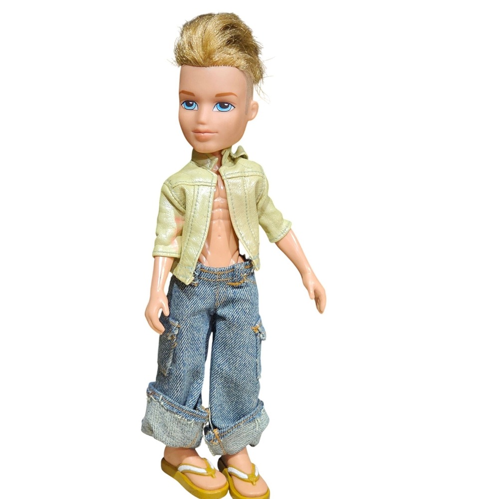 Bratz Boyz Cameron Doll 2003 MGA‎ Entertainment Blonde Blue Eyes Y2K Cargo Jeans
